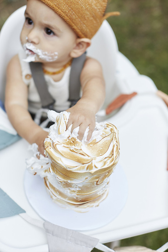 S'mores smash cake Inspiration