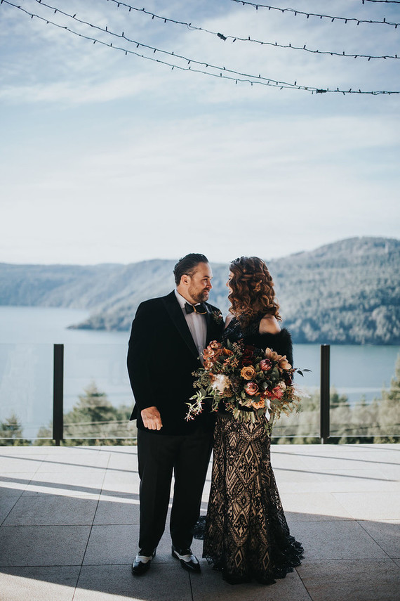 Black wedding dress for NYE wedding