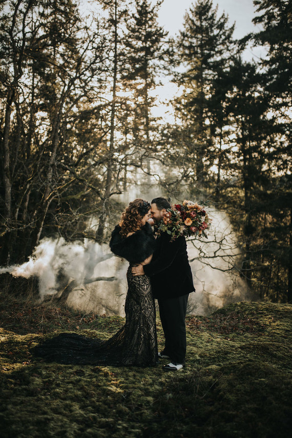 Moody boho NYE wedding