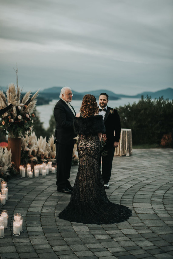 Black wedding dress for NYE wedding