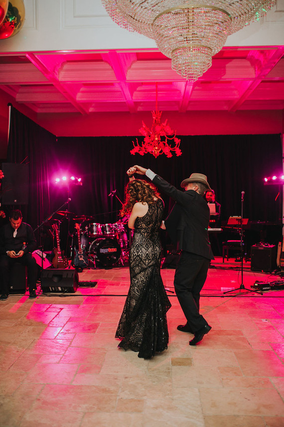 Black wedding dress for NYE wedding