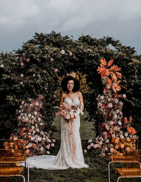 Fall floral bridal inspiration Inspiration
