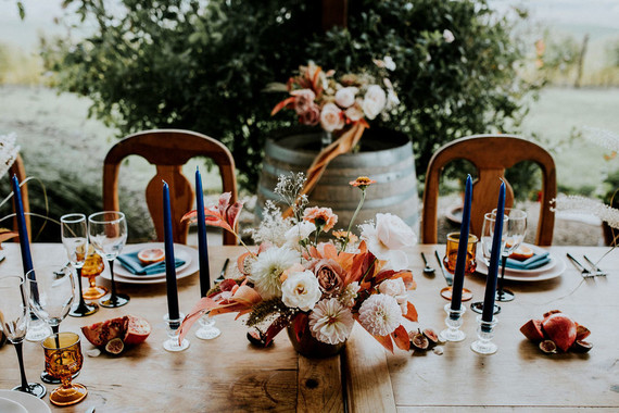 Colorful fall centerpiece ideas