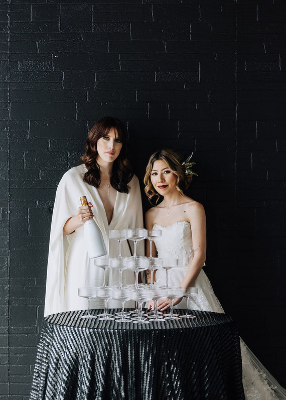 Modern New Years Eve wedding ideas Inspiration