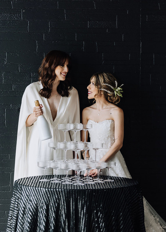Modern New Years Eve wedding ideas Inspiration