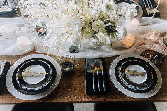 NYE place setting ideas Inspiration