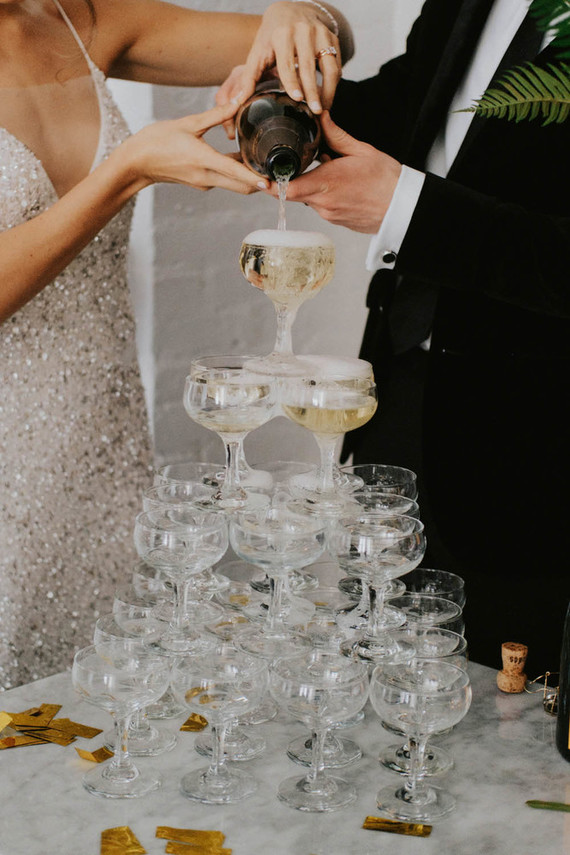 NYE champage tower Inspiration