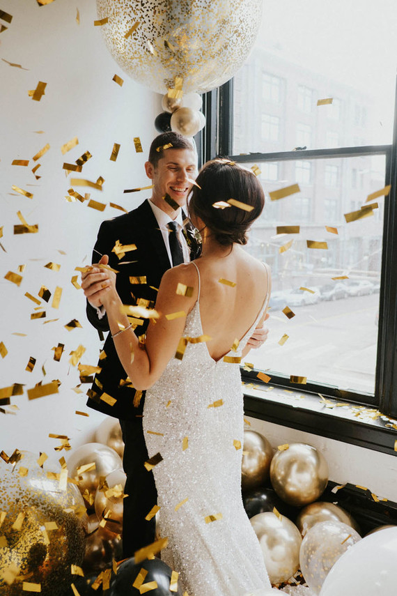 Confetti balloons for NYE