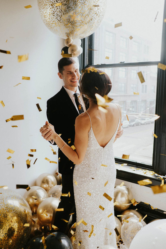 Confetti for NYE wedding Inspiration