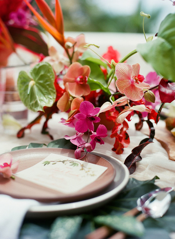 Costa Rican tropical flowers for wedding