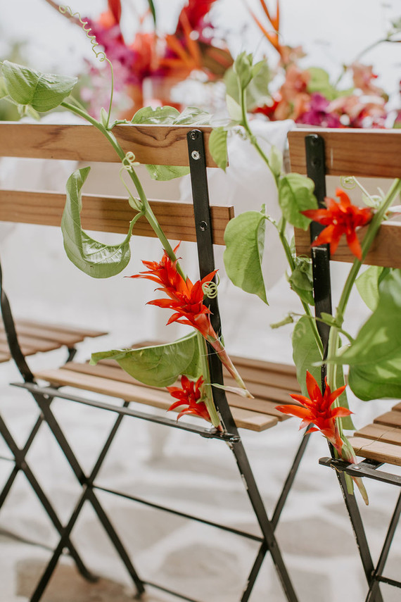 Costa Rican tropical flowers for wedding