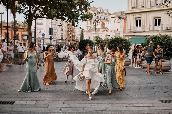 modern bridesmaids