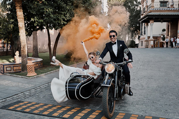 wedding getaway car