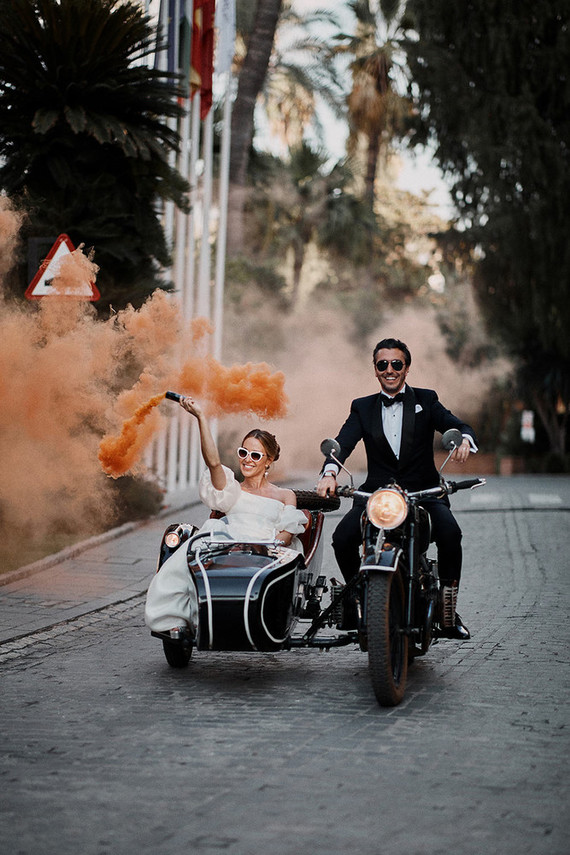 wedding getaway car