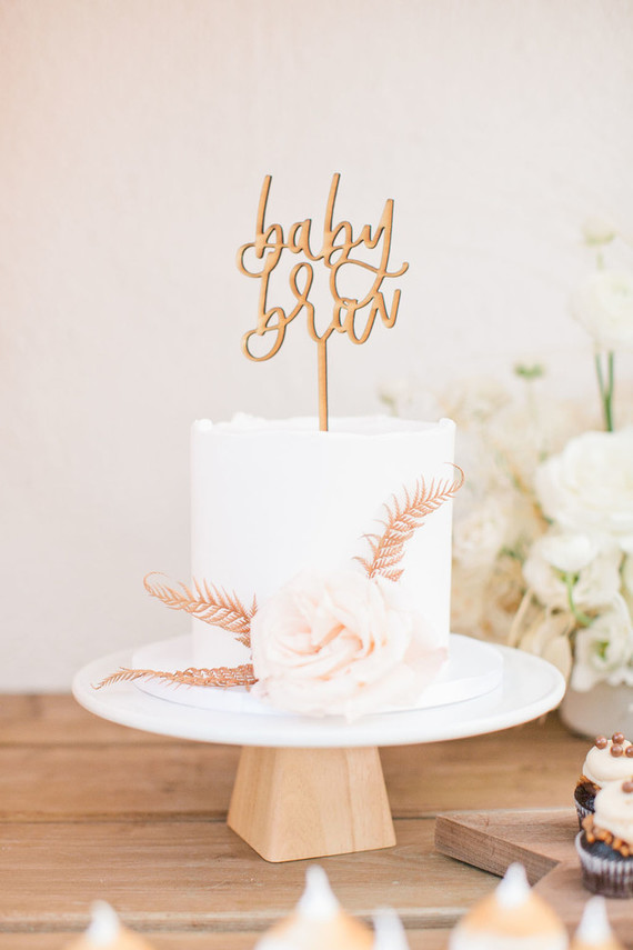 baby shower cake topper