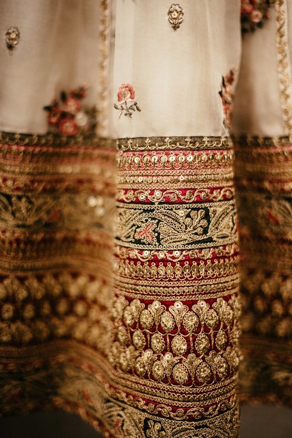 modern Indian wedding in a medieval castle