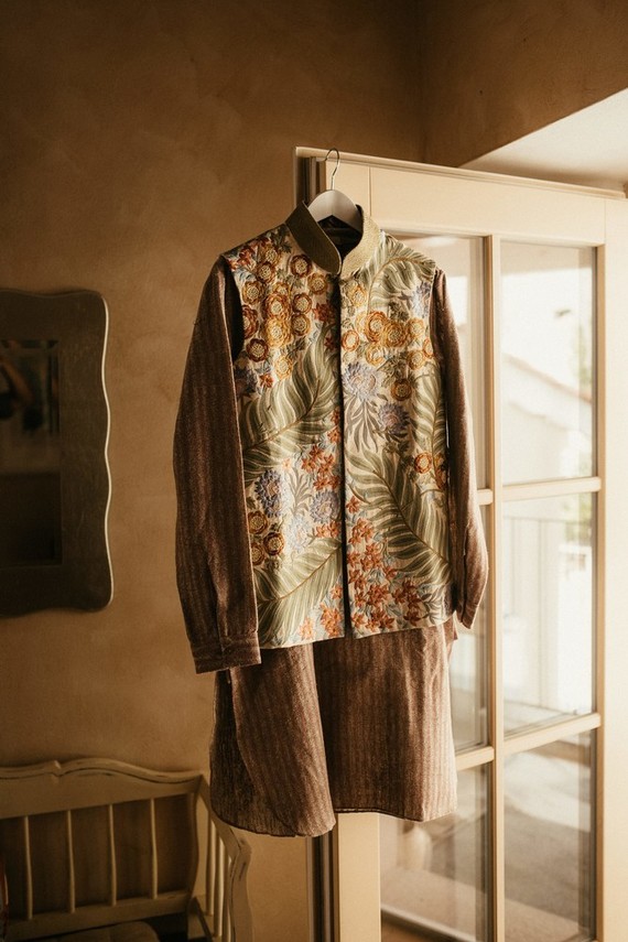 modern Indian wedding in a medieval castle