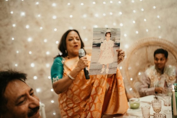 modern Indian wedding in a medieval castle