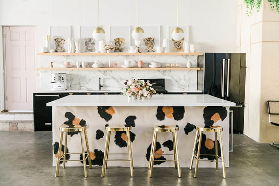 a modern animal-themed baby shower for Anne Sage