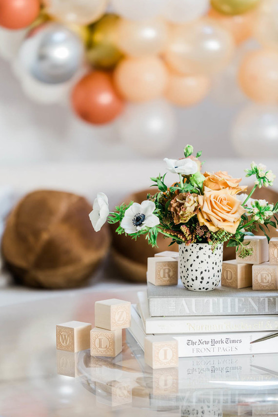 a modern animal-themed baby shower for Anne Sage