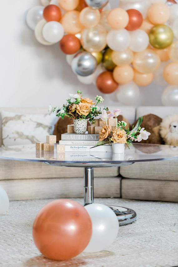 a modern animal-themed baby shower for Anne Sage