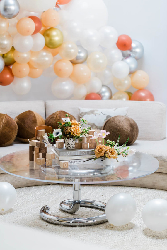 a modern animal-themed baby shower for Anne Sage