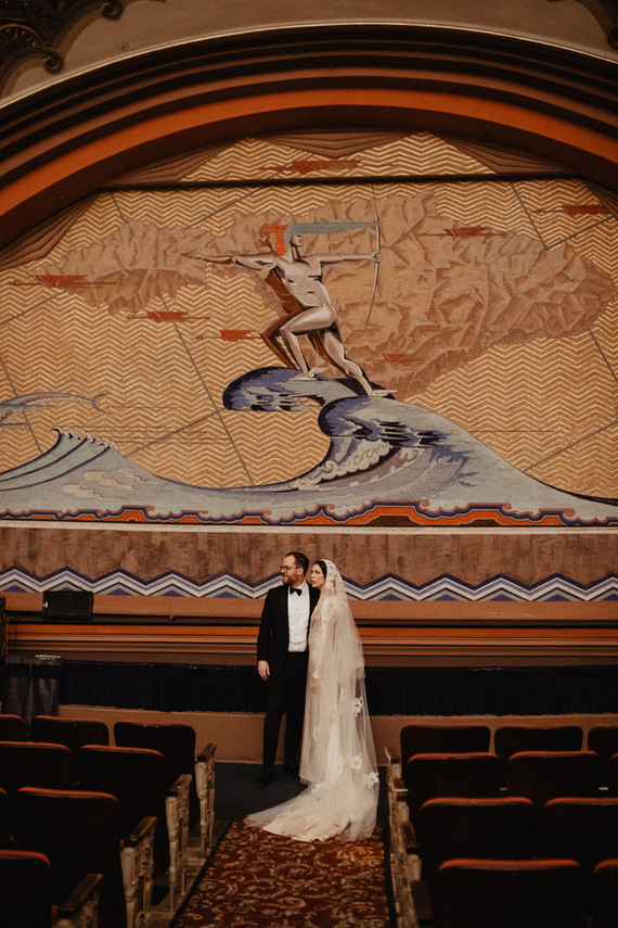 Catalina Island wedding in Avalon Theater