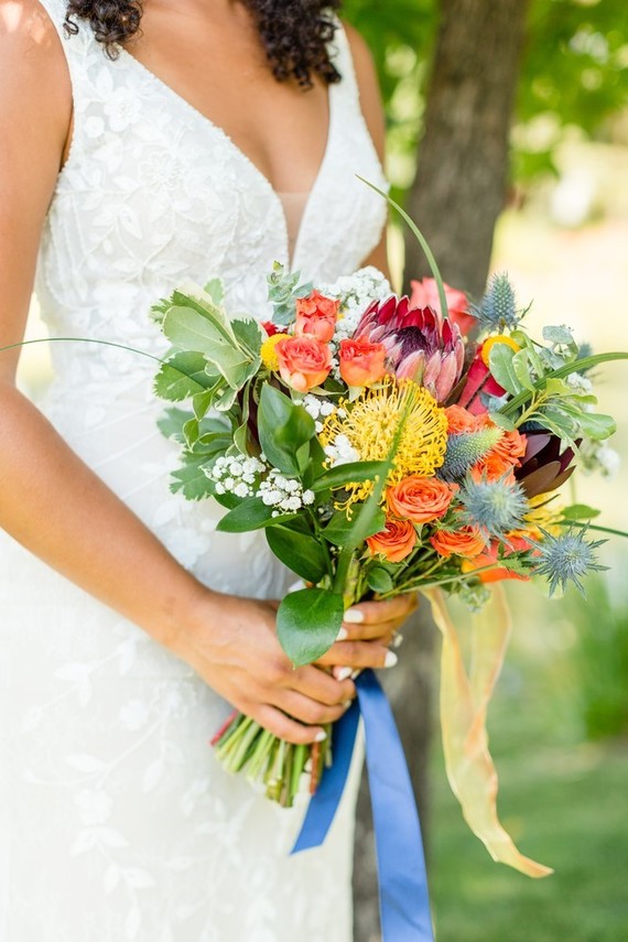 Colorful summer bouquet
