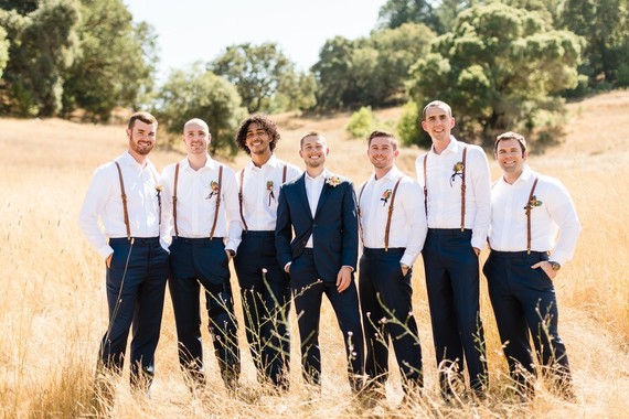 Rustic groomsmen fashion