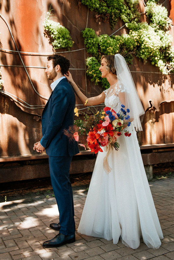 Bold, bright DIY wedding