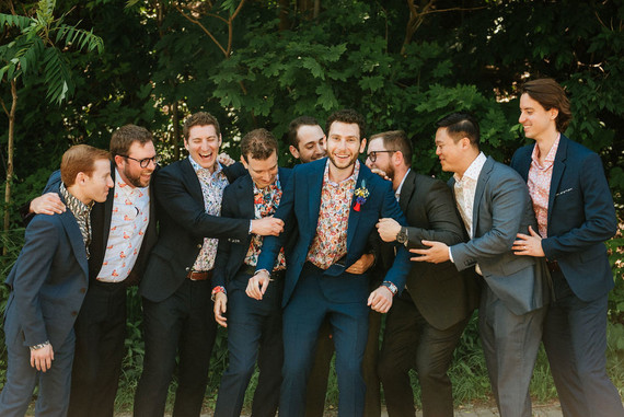 Bold, bright DIY wedding