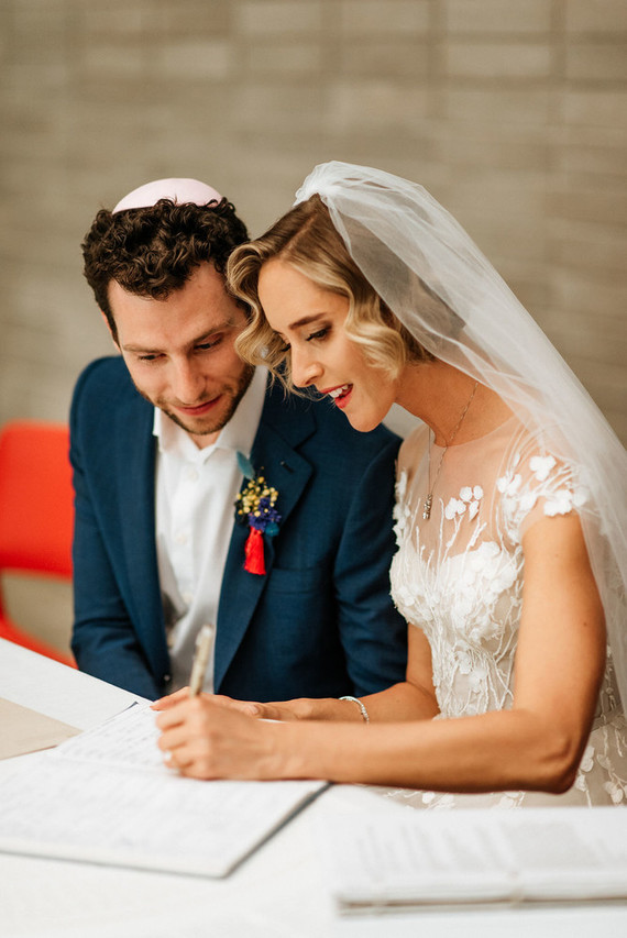 Colorful, whimsical wedding