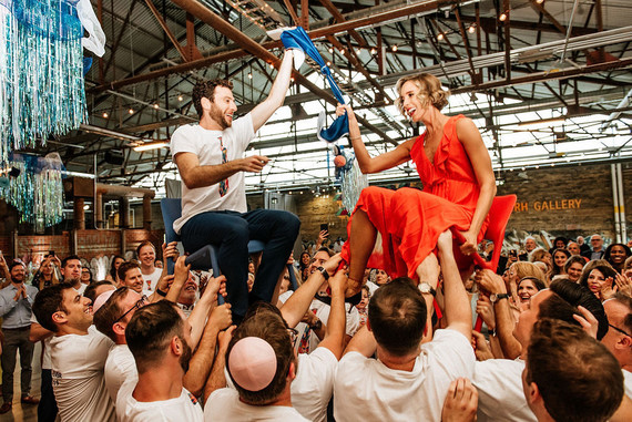 Bold, bright DIY wedding