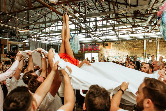 Bold, bright DIY wedding