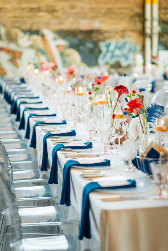 Bold, bright DIY wedding