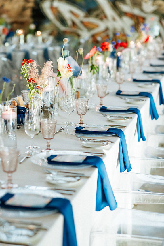 Bold, bright DIY wedding