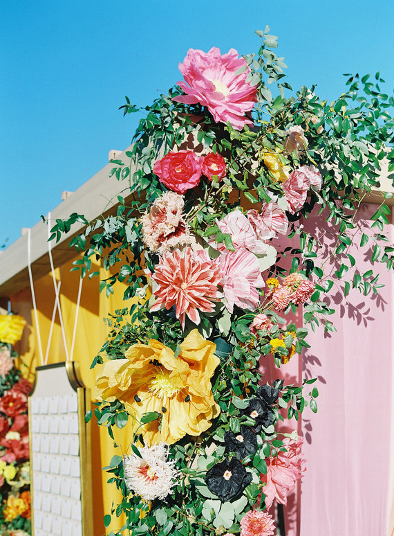 Peony wedding florals