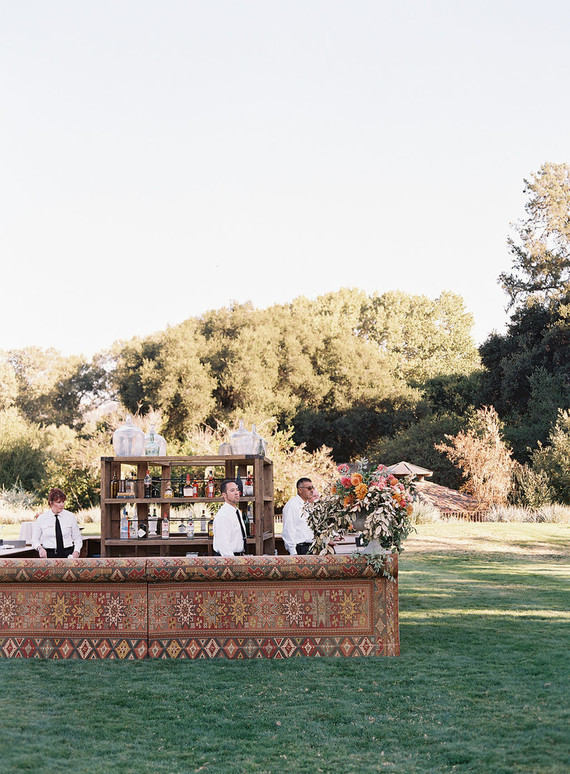 Wedding bar at Santa Lucia Preserve Inspiration
