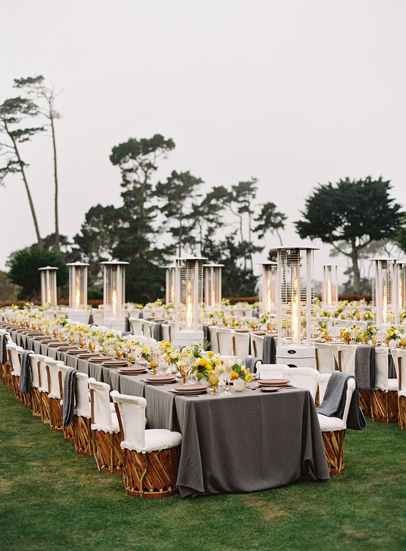 Elegant coastal tablescape