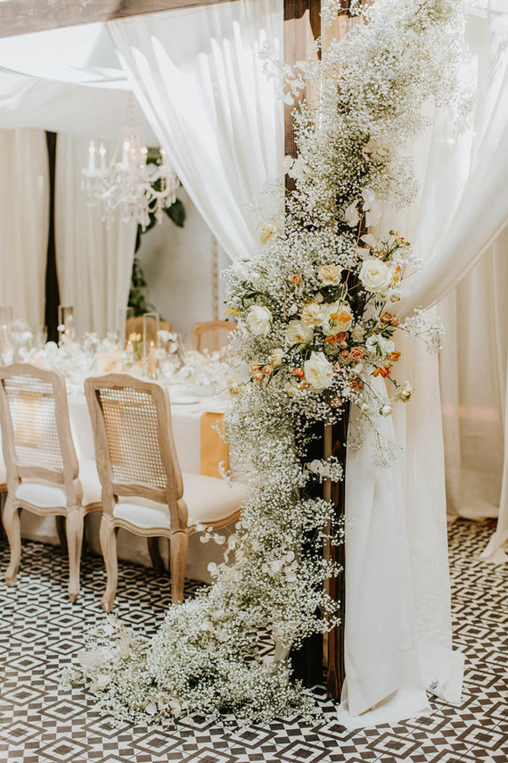 Babies breath floral install