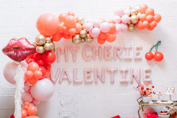 Cherry themed kids Valentineâ€™s Day party ideas Inspiration