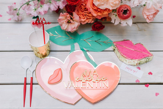 Cherry themed kids Valentineâ€™s Day party ideas