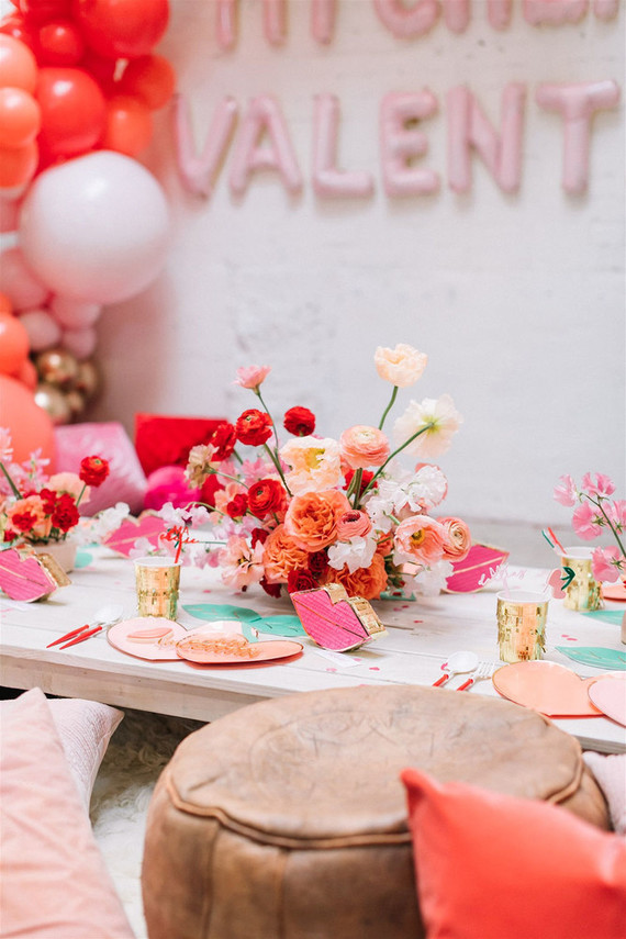 Cherry themed kids Valentineâ€™s Day party ideas