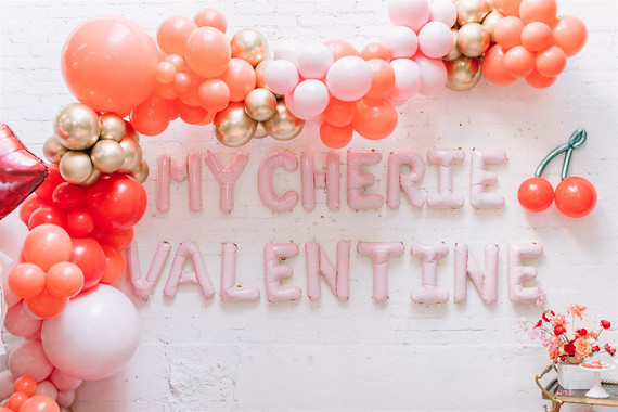 Valentine's Day balloon decor Inspiration