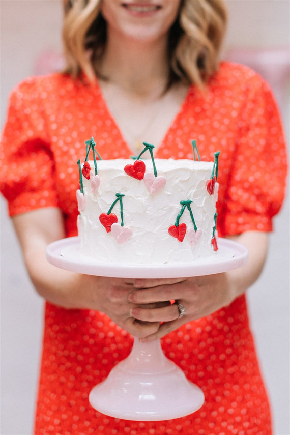 Cherry themed kids Valentineâ€™s Day party ideas