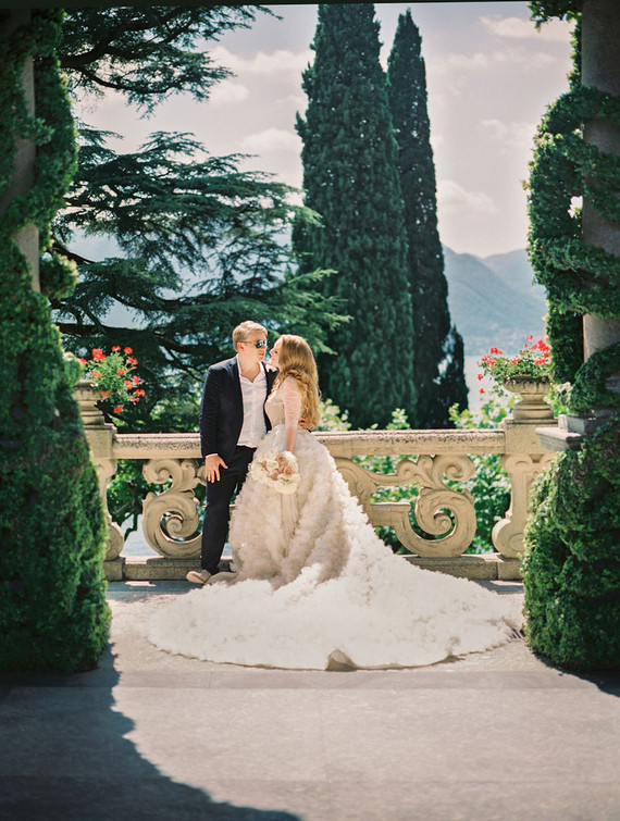 Ruffled full wedding skirt