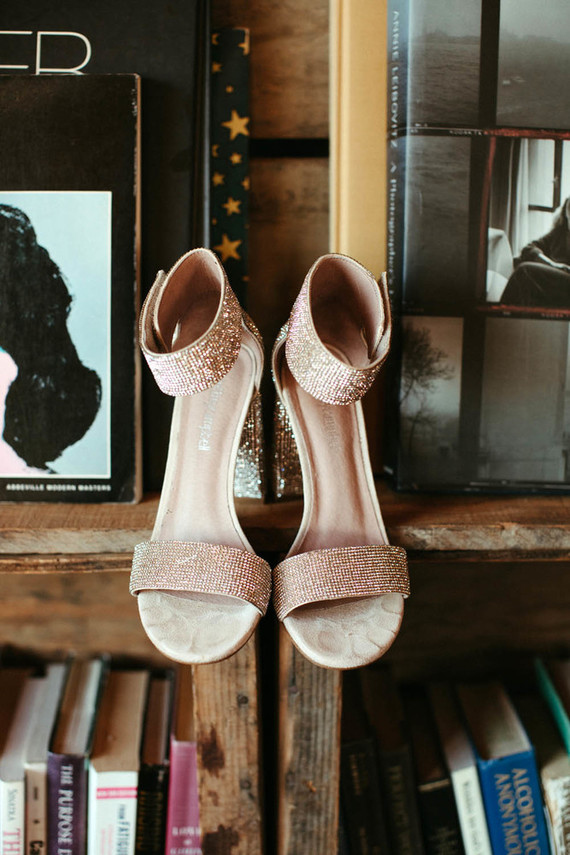 champagne bridal heels