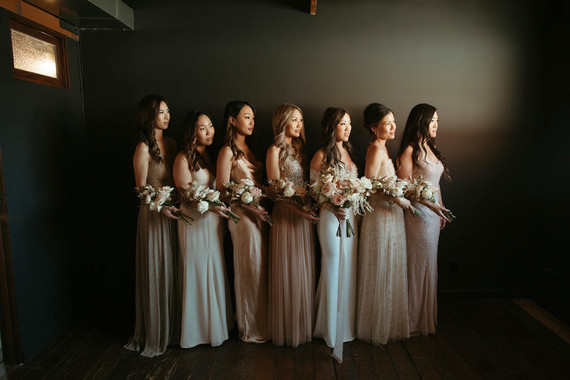 champagne bridesmaid dresses Inspiration