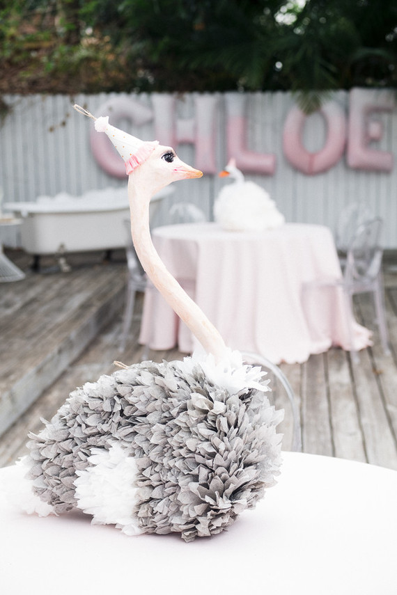 Pastel pink + lavender bird-themed girls birthday party