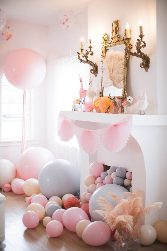 pastel balloons for birthday
